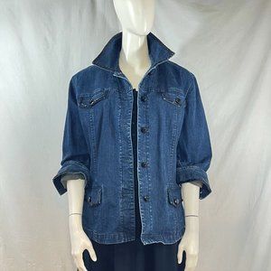 Denim Jacket With Beaded Trim | Jones New York